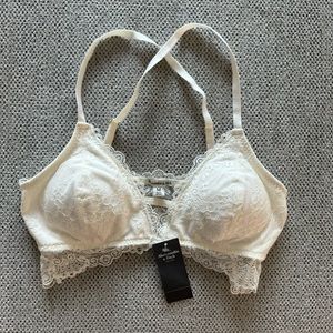 NWT Abercrombie & Fitch White Lace Bralette